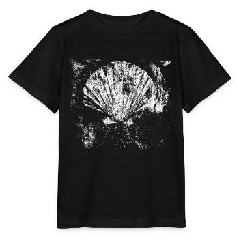 Camino - Scallop - Pilgrimage - Santiago - Stanley/Stella MINI CREATOR Kids’ T-Shirt - black - Front - Mikhail (115cm)
