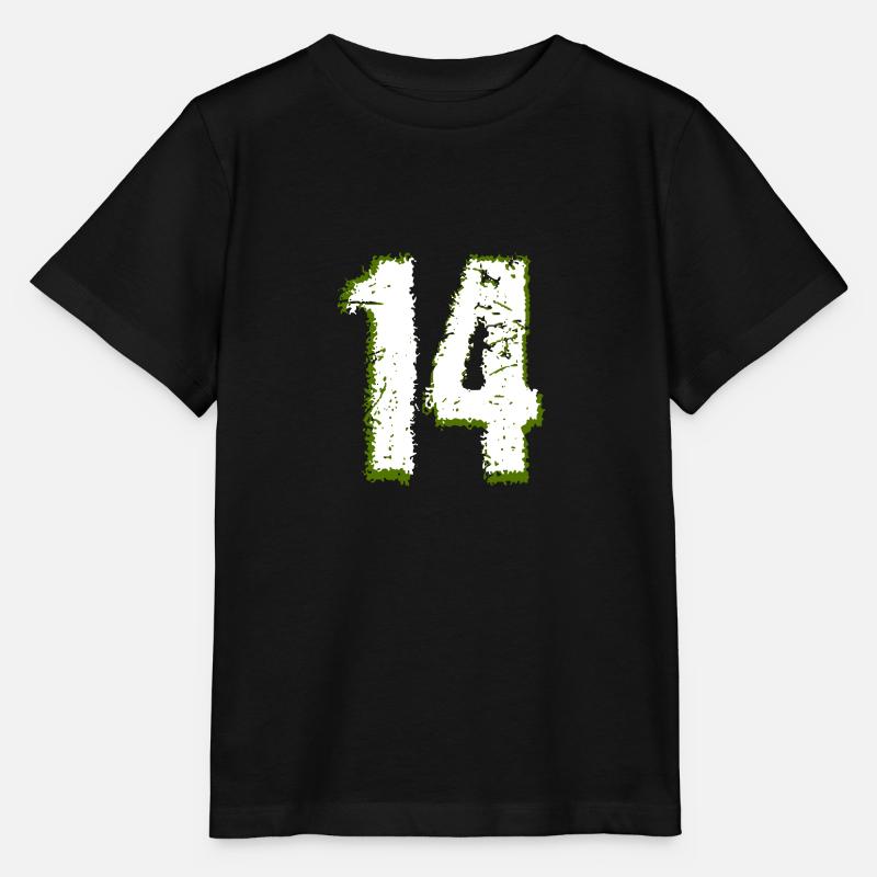14, 14 ans, 14 ans, numéro 14 - T-shirt bio MINI CREATOR Stanley/Stella Enfant - noir