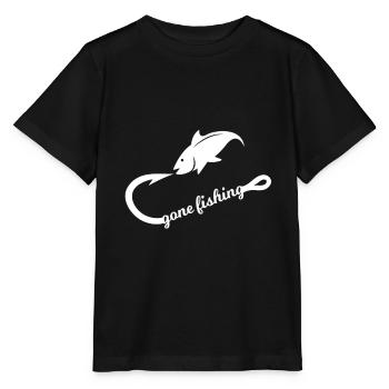Angeln, Angelrute, Fischer, Männer - Stanley/Stella Kinder T-Shirt MINI CREATOR  - Schwarz - Vorne - Mikhail (115cm)