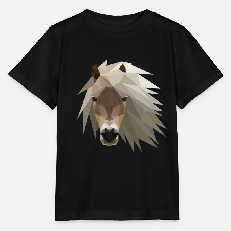 Pferd Pony - Stanley/Stella Kinder T-Shirt MINI CREATOR  - Schwarz