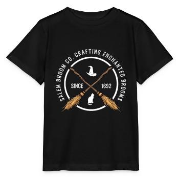 Salem Besen Fabrik Halloween Hexen Geschenk - Stanley/Stella Kinder T-Shirt MINI CREATOR  - Schwarz - Vorne - Mikhail (115cm)