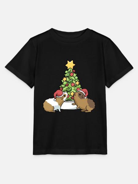 Meerschweinchen Weihnachten Lustig Meerschwein - Stanley/Stella Kinder T-Shirt MINI CREATOR - Schwarz