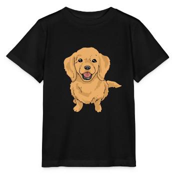 Golden retrievers - T-shirt bio MINI CREATOR Stanley/Stella Enfant - noir - Devant - Mikhail (115cm)