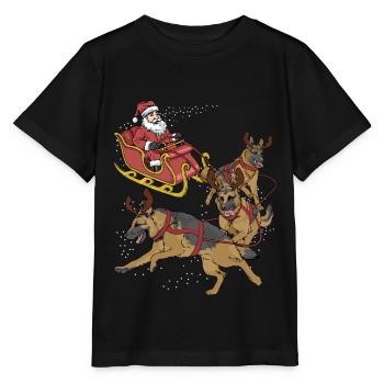 Berger allemand - T-shirt bio MINI CREATOR Stanley/Stella Enfant - noir - Devant - Mikhail (115cm)