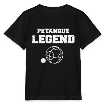 Petanque boules - Stanley/Stella MINI CREATOR Kids’ T-Shirt - black - Front - Mikhail (115cm)