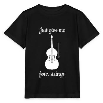 Kontrabass - Stanley/Stella Kinder T-Shirt MINI CREATOR  - Schwarz - Vorne - Mikhail (115cm)