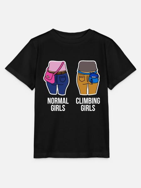 Klettern Bouldern Climbing Girl - Stanley/Stella Kinder T-Shirt MINI CREATOR  - Schwarz