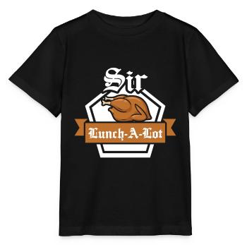 Sir Lunch a Lot Schlemmer Feinschmecker disant - T-shirt bio MINI CREATOR Stanley/Stella Enfant - noir - Devant - Mikhail (115cm)