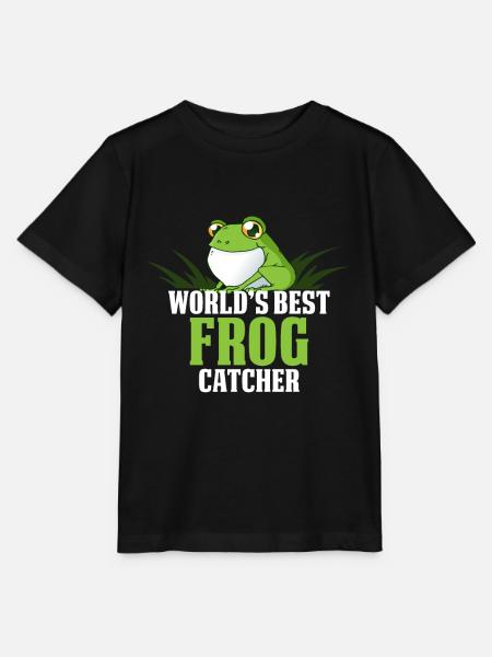 Frog Hunter Frog Catcher - Stanley/Stella Kinder T-Shirt MINI CREATOR  - Schwarz