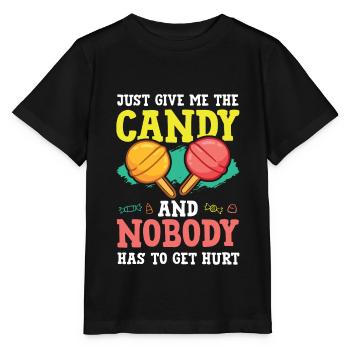 Candy saying Candy - Stanley/Stella MINI CREATOR Kids’ T-Shirt - black - Front - Mikhail (115cm)