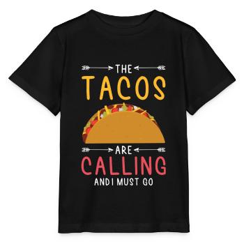 Tacos Taco appelant - T-shirt bio MINI CREATOR Stanley/Stella Enfant - noir - Devant - Mikhail (115cm)