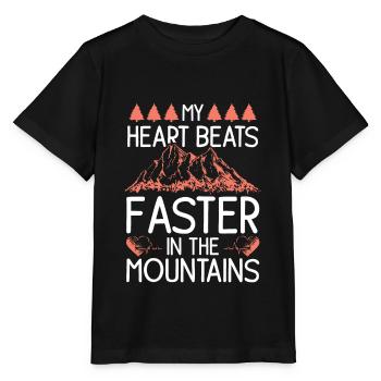 mountains mountains - Stanley/Stella MINI CREATOR Kids’ T-Shirt - black - Front - Mikhail (115cm)