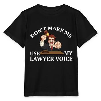 Cadeau avocat avocat avocat - T-shirt bio MINI CREATOR Stanley/Stella Enfant - noir - Devant - Mikhail (115cm)