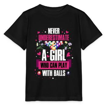 Billard Pool Snooker Cadeau drôle - T-shirt bio MINI CREATOR Stanley/Stella Enfant - noir - Devant - Mikhail (115cm)