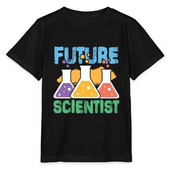 Atome de science science - T-shirt bio MINI CREATOR Stanley/Stella Enfant - noir - Devant - Mikhail (115cm)