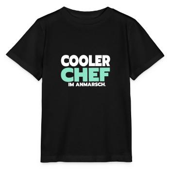 Drôle de patron Proverbes Cooler Chef - T-shirt bio MINI CREATOR Stanley/Stella Enfant - noir - Devant - Mikhail (115cm)