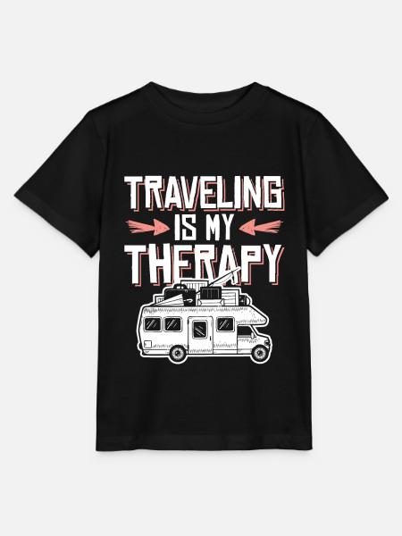 reisen therapie - Stanley/Stella Kinder T-Shirt MINI CREATOR - Schwarz