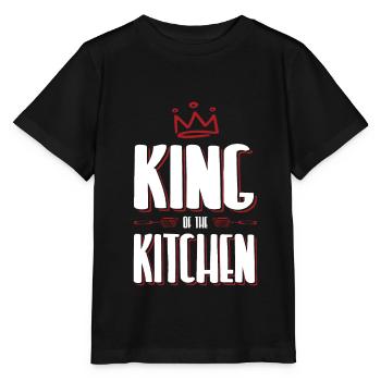 kitchen king - Stanley/Stella MINI CREATOR Kids’ T-Shirt - black - Front - Mikhail (115cm)