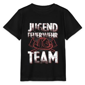 Feuerwehr Team jugend - Stanley/Stella Kinder T-Shirt MINI CREATOR  - Schwarz - Vorne - Mikhail (115cm)