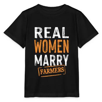 Les femmes épousent les paysans - T-shirt bio MINI CREATOR Stanley/Stella Enfant - noir - Devant - Mikhail (115cm)