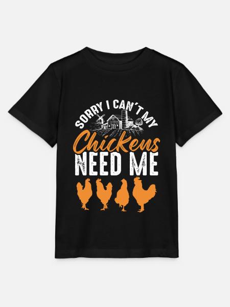 chicken hühner farm - Stanley/Stella Kinder T-Shirt MINI CREATOR - Schwarz