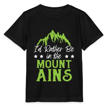 mountains berge - Stanley/Stella Kinder T-Shirt MINI CREATOR  - Schwarz - Vorne - Mikhail (115cm)