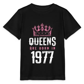 born in 1977 - Stanley/Stella MINI CREATOR Kids’ T-Shirt - black - Front - Mikhail (115cm)
