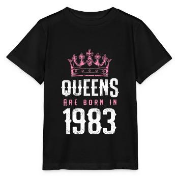 born in 1983 - Stanley/Stella MINI CREATOR Kids’ T-Shirt - black - Front - Mikhail (115cm)