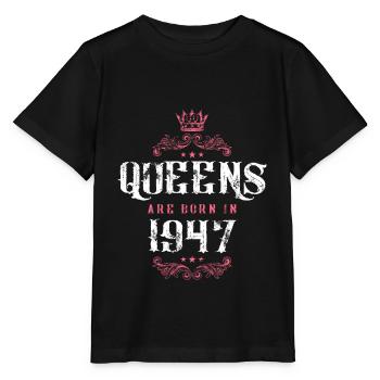 born in 1947 - Stanley/Stella MINI CREATOR Kids’ T-Shirt - black - Front - Mikhail (115cm)