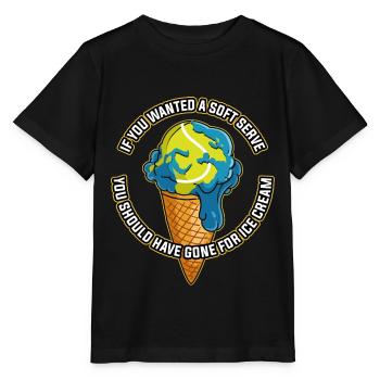 Si vous vouliez un cadeau de tennis Soft Serve - T-shirt bio MINI CREATOR Stanley/Stella Enfant - noir - Devant - Mikhail (115cm)