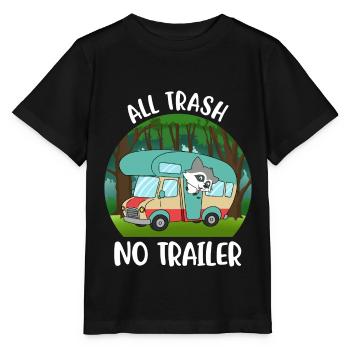 All Trash No Trailer Wohnmobil Geschenk - Stanley/Stella Kinder T-Shirt MINI CREATOR  - Schwarz - Vorne - Mikhail (115cm)
