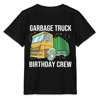 Mülleimer Müllwagen Müllauto Müllmann - Stanley/Stella Kinder T-Shirt MINI CREATOR  - Schwarz - Vorne - Mikhail (115cm)