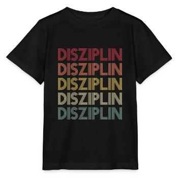 Disziplin Selbstbeherrschung Selbstdisziplin Idee - Stanley/Stella Kinder T-Shirt MINI CREATOR  - Schwarz - Vorne - Mikhail (115cm)