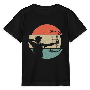 Tir à l’arc Archer Arc-en-ciel Arc - T-shirt bio MINI CREATOR Stanley/Stella Enfant - noir - Devant - Mikhail (115cm)
