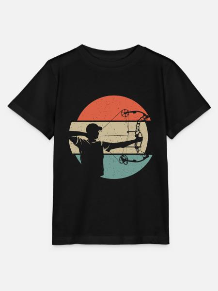 Bogenschießen Bogenschütze Compoundbogen Bogen - Stanley/Stella Kinder T-Shirt MINI CREATOR  - Schwarz
