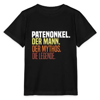 Confirmation Parrain Parrain Firmpate Godchild - T-shirt bio MINI CREATOR Stanley/Stella Enfant - noir - Devant - Mikhail (115cm)