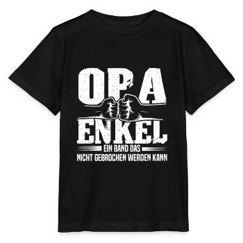 Opa Enkel Großvater Großpapa Opi Vatertag Enkel - Stanley/Stella Kinder T-Shirt MINI CREATOR  - Schwarz - Vorne - Mikhail (115cm)