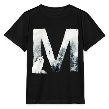 M – caractère décoratif – hiver - T-shirt bio MINI CREATOR Stanley/Stella Enfant - noir - Devant - Mikhail (115cm)