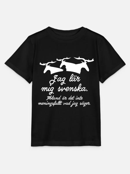 Ich lerne Schwedisch - Stanley/Stella Kinder T-Shirt MINI CREATOR  - Schwarz