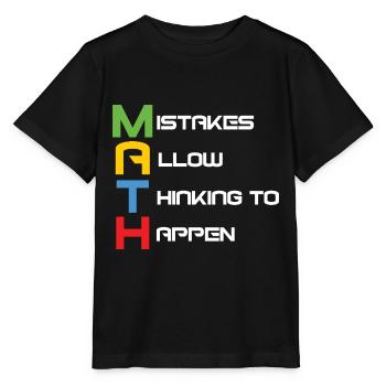 Mathelehrer - Stanley/Stella Kinder T-Shirt MINI CREATOR  - Schwarz - Vorne - Mikhail (115cm)