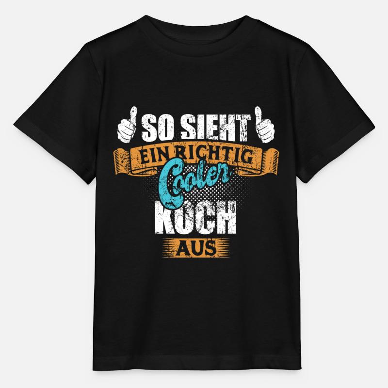 So sieht ein richtig cooler Koch aus - Stanley/Stella Kinder T-Shirt MINI CREATOR  - Schwarz