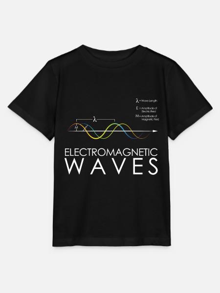 Physik Elektromagnetische Wellen - Stanley/Stella Kinder T-Shirt MINI CREATOR - Schwarz