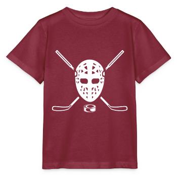 Masque de hockey sur glace - T-shirt bio MINI CREATOR Stanley/Stella Enfant - bordeaux - Devant - Kain (125cm)