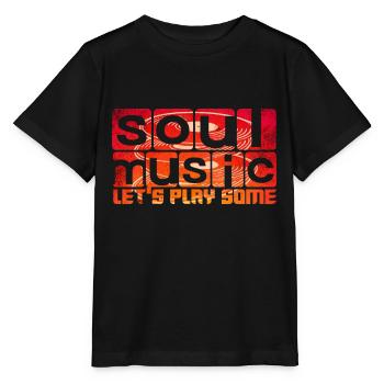 Musique Soul - T-shirt bio MINI CREATOR Stanley/Stella Enfant - noir - Devant - Mikhail (115cm)