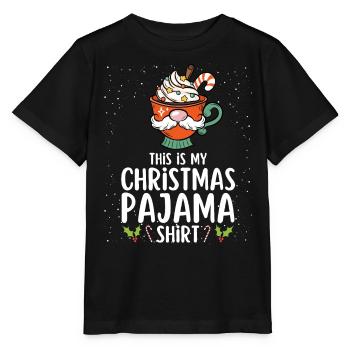 Pyjama de Noël Pyjama Chemise de nuit - T-shirt bio MINI CREATOR Stanley/Stella Enfant - noir - Devant - Mikhail (115cm)
