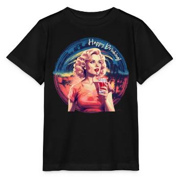 Bonne consommation d’alcool - T-shirt bio MINI CREATOR Stanley/Stella Enfant - noir - Devant - Mikhail (115cm)