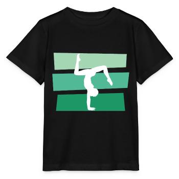 gymnaste - T-shirt bio MINI CREATOR Stanley/Stella Enfant - noir - Devant - Mikhail (115cm)