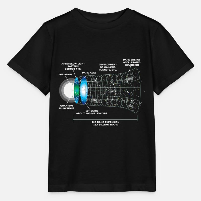 Astrophysics Big Bang - Stanley/Stella MINI CREATOR Kids’ T-Shirt - black