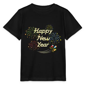 Silvester Rakete - Stanley/Stella Kinder T-Shirt MINI CREATOR  - Schwarz - Vorne - Mikhail (115cm)