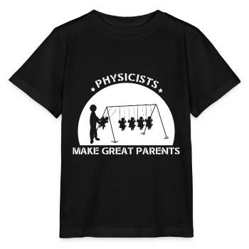 Parents physiciens - T-shirt bio MINI CREATOR Stanley/Stella Enfant - noir - Devant - Mikhail (115cm)
